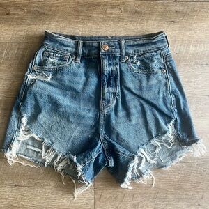 American Eagle High Waisted Denim Shorts